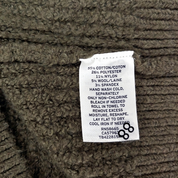 TREASURE & BOND Olive Sarma Cable Cardigan M/L - Picture 8 of 8